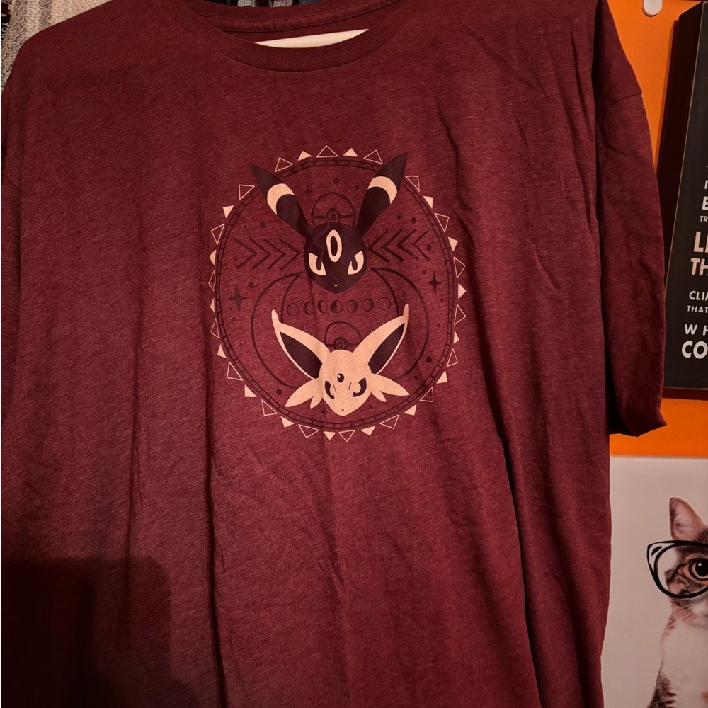 3XL Pokémon Umbreon and Espeon Shirt